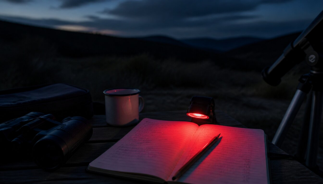 A field photograph related to dark adaptation
